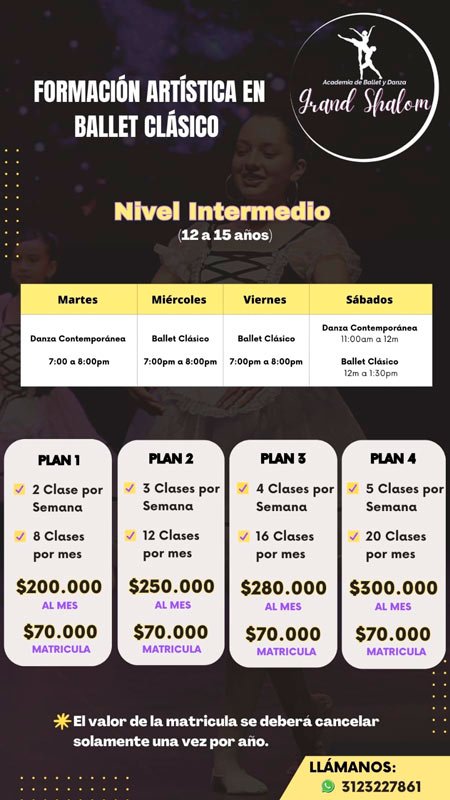 Nivel-Intermedio-Ballet Nivel Intermedio Ballet